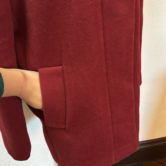 J.Crew Red Cocoon Womens Coat Size 8 - Picture 4 of 11